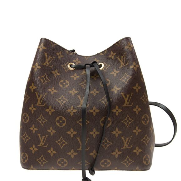 Louis Vuitton NeoNoe Monogram Shoulder Bag Black - Picture 1 of 5